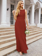 Baoleely Bridesmaid Dresses for Wedding Ruffles Long Formal Prom Gowns 28039