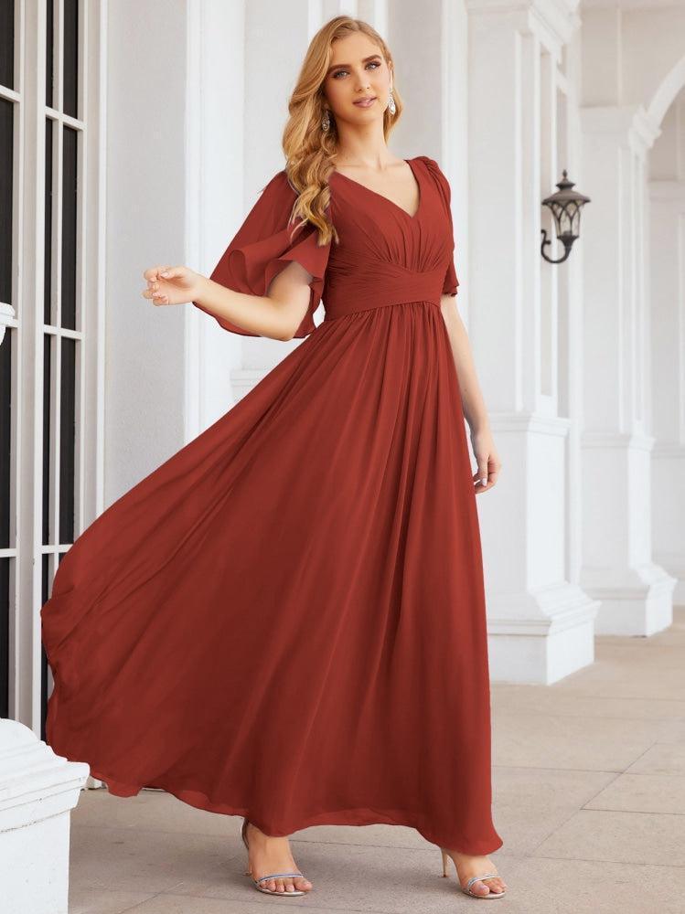 Robes de demoiselle d'honneur pour femmes, robe de soirée longue de mariage, robe de bal 28068