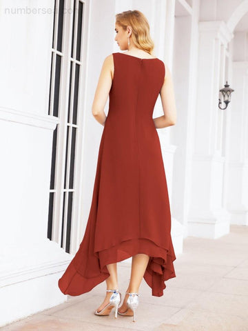 Vestido de fiesta formal de dos piezas corte A para la madre de la novia Sunderly SY28073