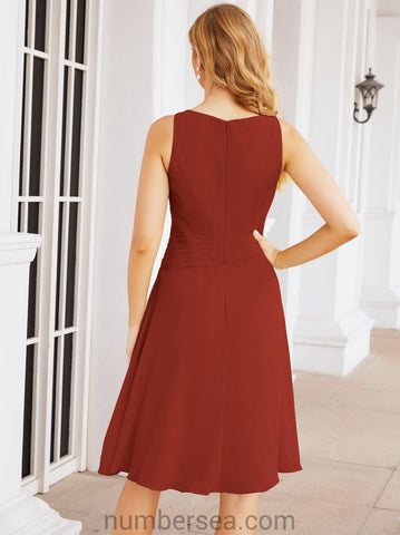 Vestidos de la madre de la novia de Sunderly, vestido de graduación, vestido plisado informal SY28065