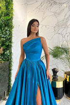 One Shoulder Prom Dress Long Split Online