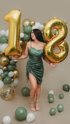 Robe de bal de promo verte à fines bretelles - Robe pour une fête d'anniversaire de 18 ans Y2626