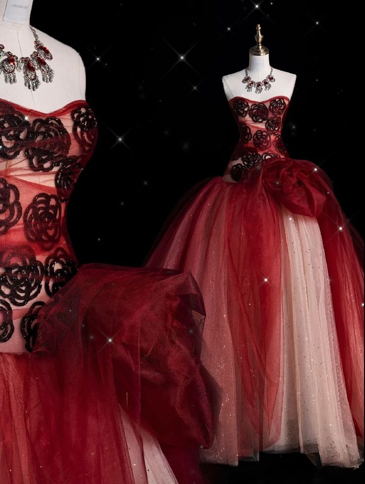 Precioso vestido de gala de tul burdeos con lentejuelas, estilo baile de graduación, modelo Y8010