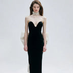 Floor-Length Backless Sequin Prom Dress