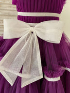 Robe violette en tulle mi-longue (2003227603) 