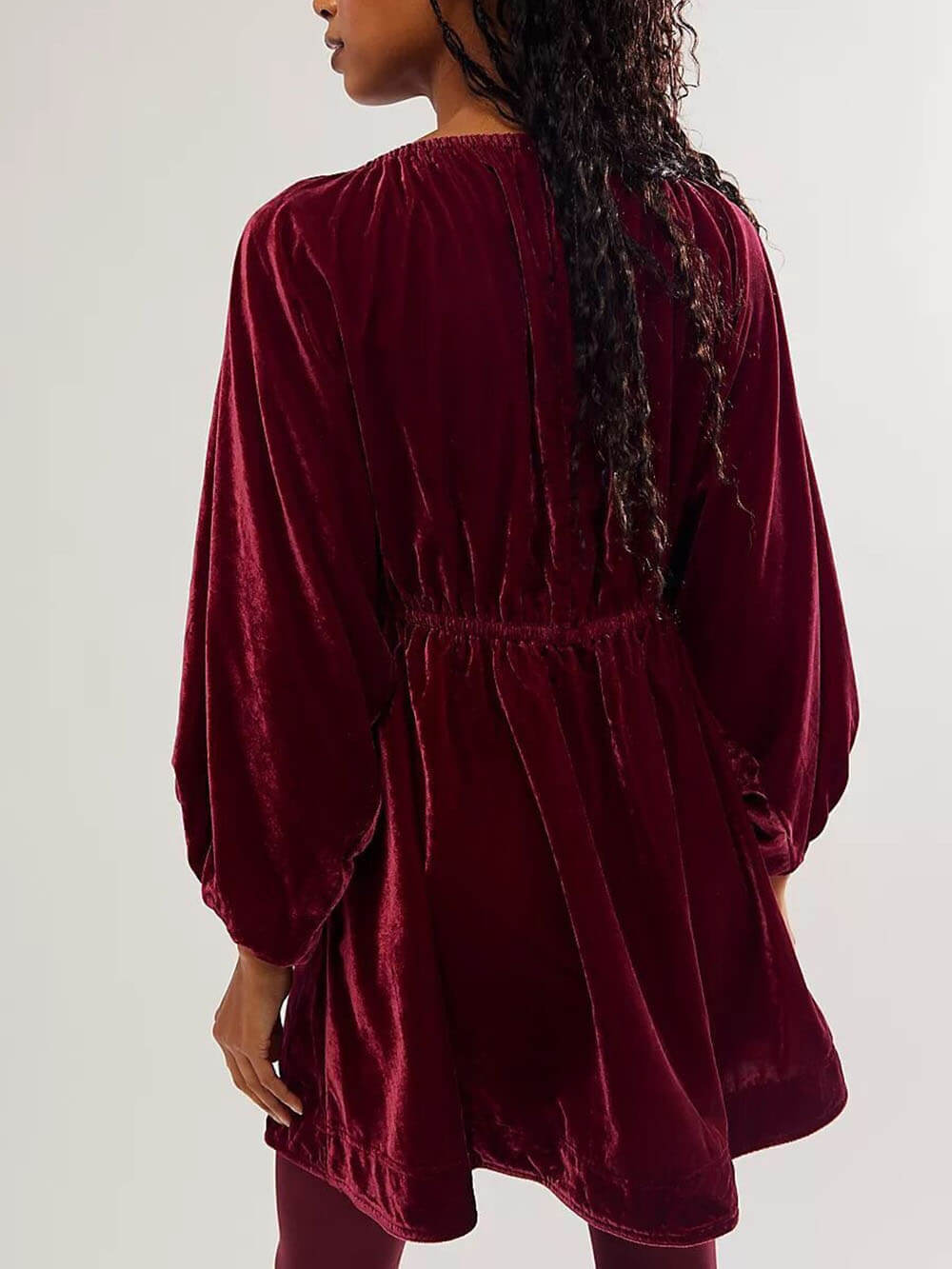 Robe courte en velours Portia 