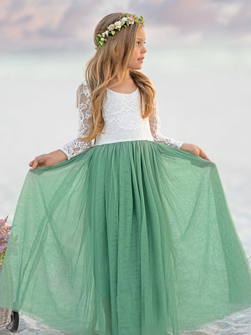 Vestido de niña de las flores, corte recto, tutú, espalda de encaje con peonías, estilo peonía, para fiesta. 