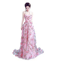Evening dress autumn new bean pink tube top bride wedding banquet annual meeting evening dress