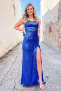 Robe de bal longue à paillettes