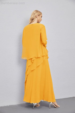 Vestidos de madre de la novia con cárdigan ligero abierto al frente, vestido formal de fiesta 28081 