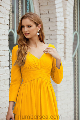 Baoleely Bridesmaid Dress Chiffon Formal Party Dress Evening Dress 28016