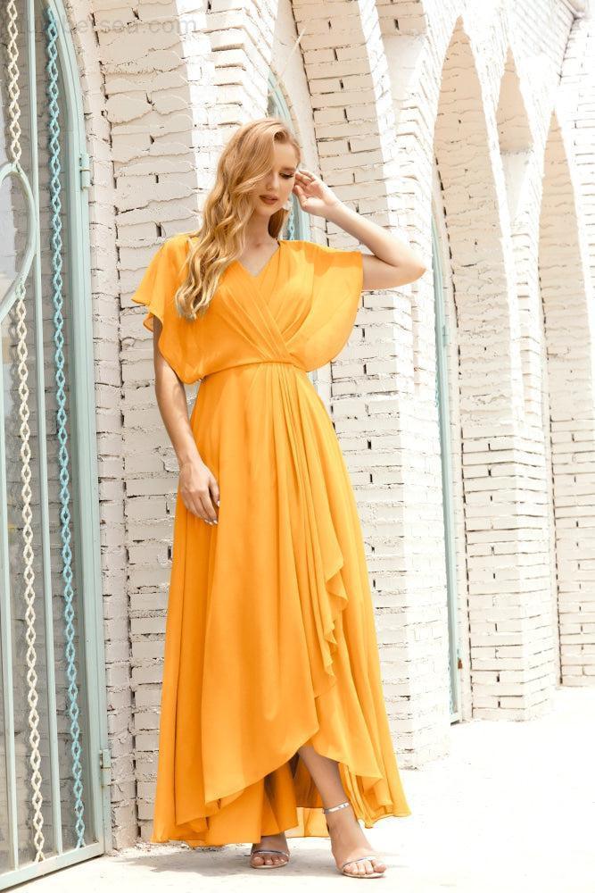 Vestido Baoleely para la madre de la novia, talla grande, escote en V, largo hasta el suelo, formal, para invitada de boda 28020