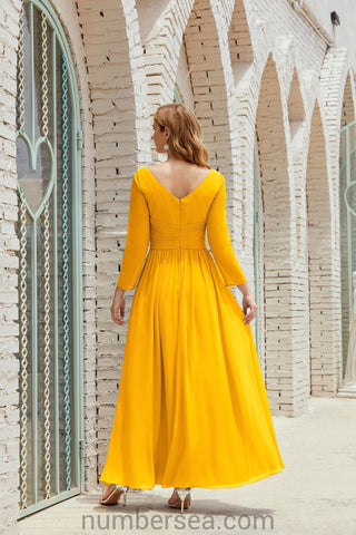 Baoleely Bridesmaid Dress Chiffon Formal Party Dress Evening Dress 28016