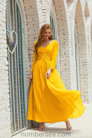Baoleely Bridesmaid Dress Chiffon Formal Party Dress Evening Dress 28016