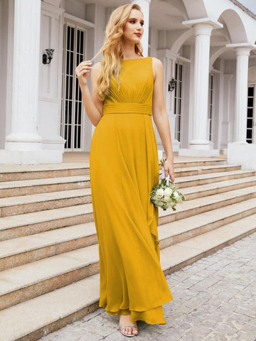 Vestidos de dama de honor Baoleely para boda, vestidos largos formales con volantes para baile de graduación 28039