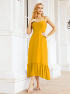 Baoleely Blackless Strap Bridesmaid Dress Ankle Length 28028
