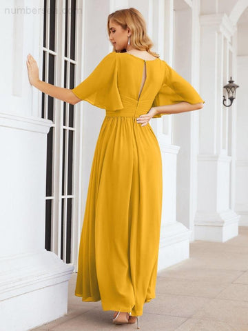 Vestidos de dama de honor para mujer, vestido largo de fiesta para boda o graduación 28068