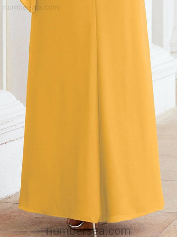 Vestido largo de fiesta formal Sunderly para la madre de la novia con capa de volantes SY28026