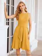 Vestidos de la madre de la novia de Sunderly, vestido de graduación, vestido plisado informal SY28065