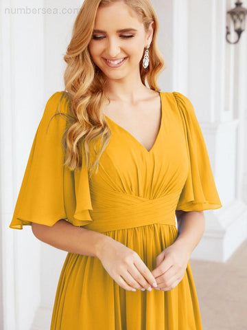 Vestidos de dama de honor para mujer, vestido largo de fiesta para boda o graduación 28068