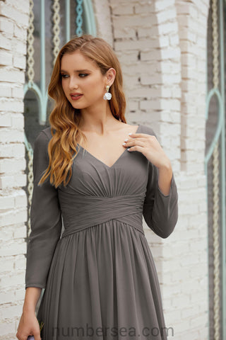 Baoleely Bridesmaid Dress Chiffon Formal Party Dress Evening Dress 28016