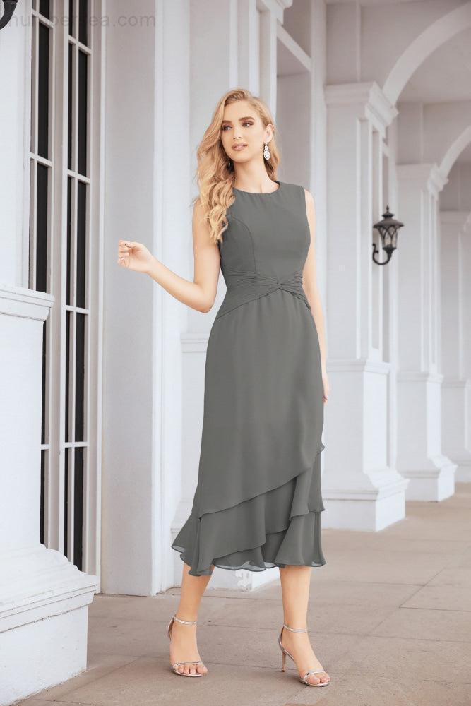 Robe de soirée deux pièces Sunnderly, coupe trapèze, pour la mère de la mariée, référence SY28072