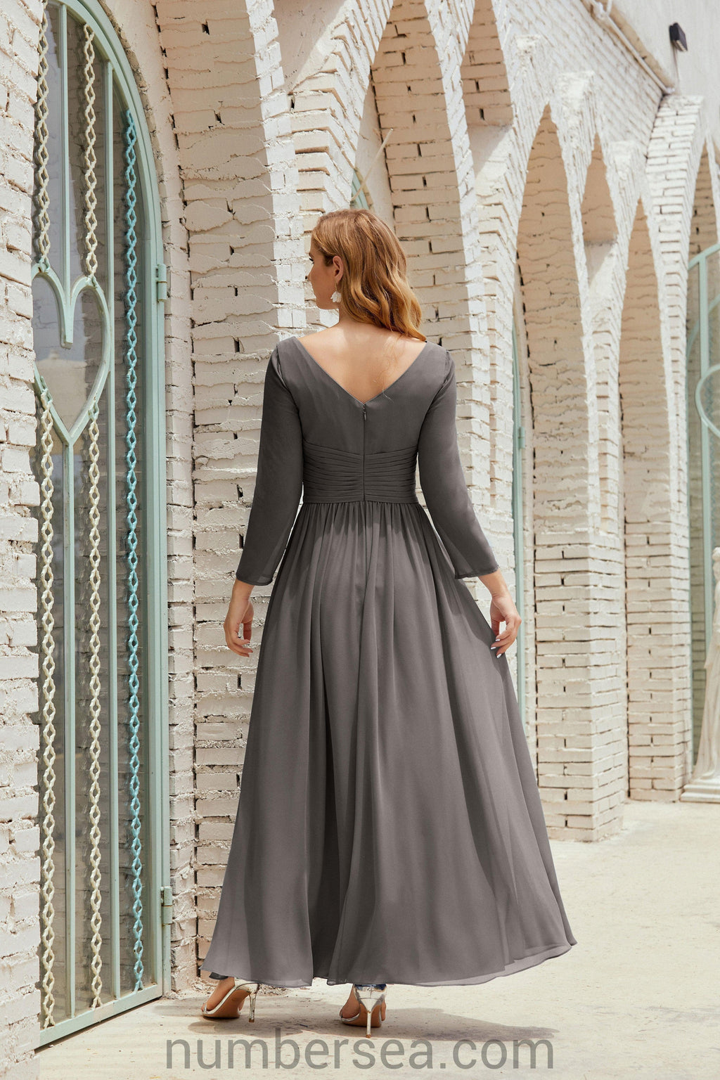 Baoleely Bridesmaid Dress Chiffon Formal Party Dress Evening Dress 28016