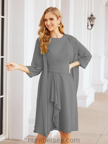 Vestidos de la madre de la novia de Sunderly, vestido de graduación, vestido plisado informal SY28065