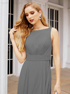 Baoleely Bridesmaid Dresses for Wedding Ruffles Long Formal Prom Gowns 28039