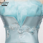 On Sale No Return No Refund Newest Short Evening Dresses Strapless Sexy Applique Satin Formal Evening Party HA2076