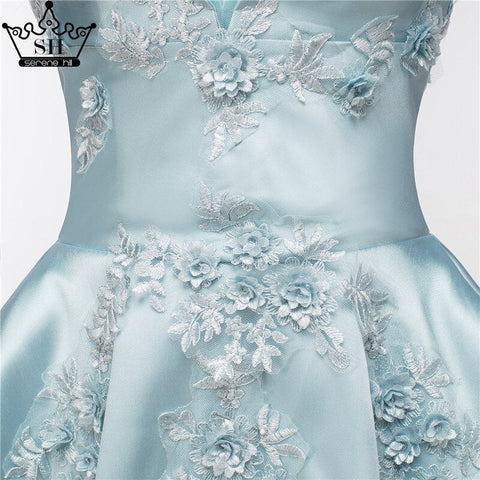 Robe de soirée courte sans bretelles, sexy, en satin, avec appliques, en solde, sans retour, sans remboursement, HA2076 