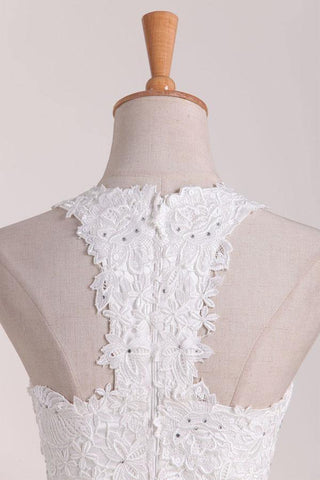 Two-Piece Scoop Homecoming Dresses A Line Satin With Applique PD411