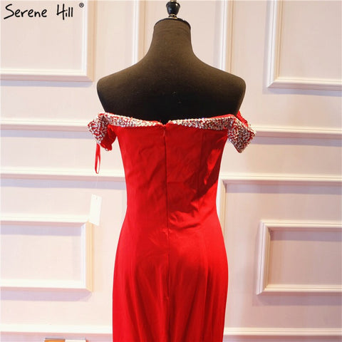 On Sale No Return No Refund 2025 Mermaid Elegant Fashion New Evening Dresses Off Shoulder Sexy Simple Formal Evening Gowns LA6510