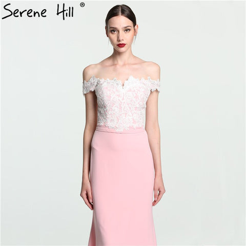 En solde, aucun retour, aucun remboursement. Solde 2025. Robe de soirée sirène à épaules dénudées, sans manches, sexy et élégante, en mousseline de soie, LA6115 