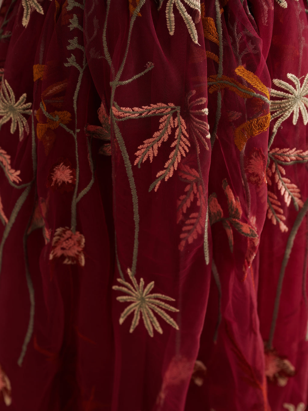 Robe de demoiselle d'honneur bohème de jardin en tulle, coupe trapèze, longue 
