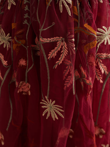 Vestido largo de tul estilo boho campestre para niña de las flores 