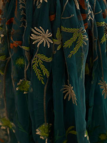 Vestido largo de tul estilo boho campestre para niña de las flores 