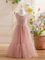 Vestido blanco de tul hasta el suelo (2003227895) 