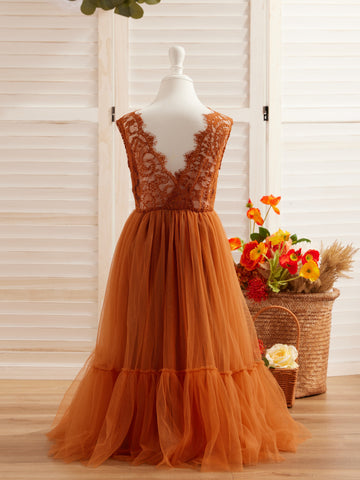 Tulle Floor-length White Dress (2003227895)