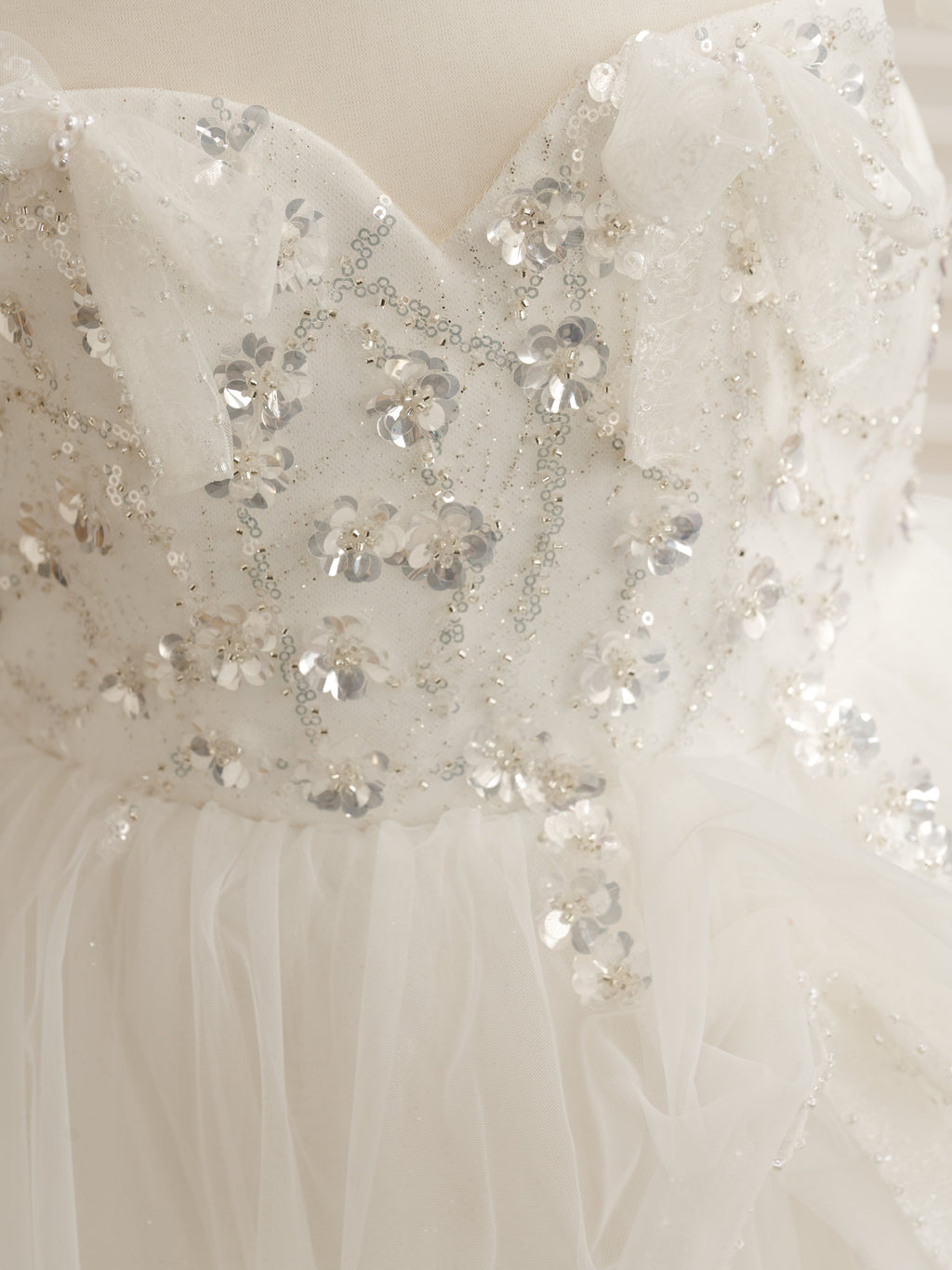 Vestido de princesa/vestido de princesa de satén y tul para niña de las flores 