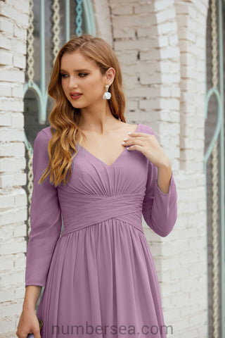 Baoleely Bridesmaid Dress Chiffon Formal Party Dress Evening Dress 28016