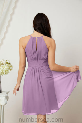 Vestidos de fiesta de bienvenida con cuello halter, vestido formal de cóctel para noche 28011 