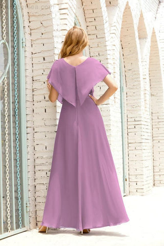 Vestido Baoleely para la madre de la novia, talla grande, escote en V, largo hasta el suelo, formal, para invitada de boda 28020