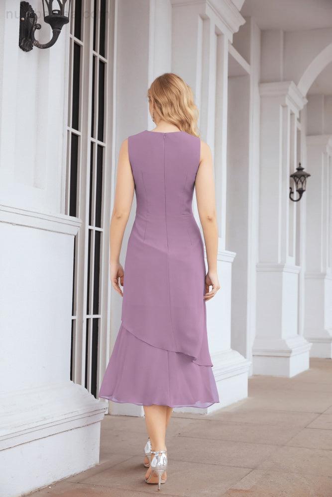 Robe de soirée deux pièces Sunnderly, coupe trapèze, pour la mère de la mariée, référence SY28072