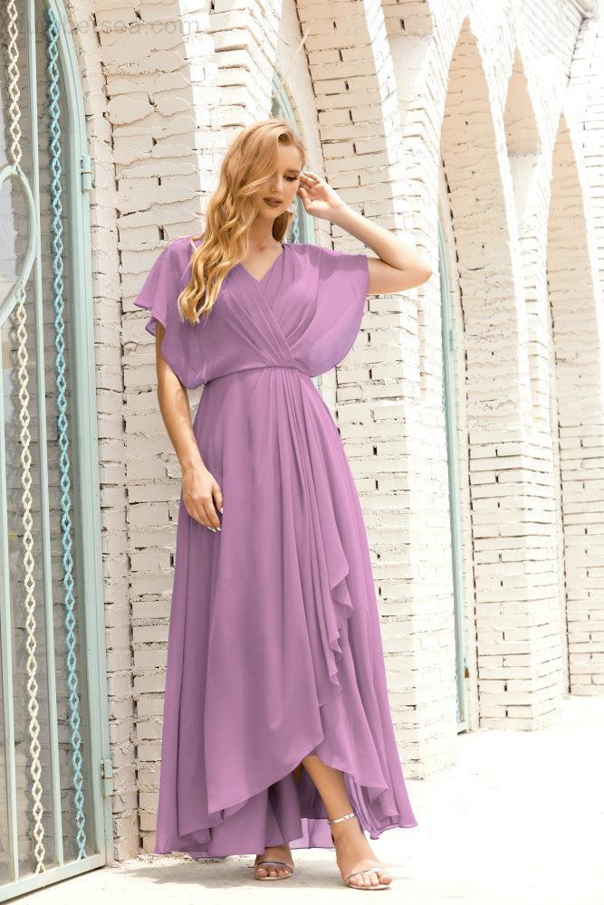 Vestido Baoleely para la madre de la novia, talla grande, escote en V, largo hasta el suelo, formal, para invitada de boda 28020