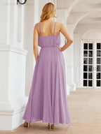 Baoleely  Halter Long Bridesmaid Dresses Formal A line Juniors Dress 28029