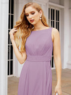 Baoleely Bridesmaid Dresses for Wedding Ruffles Long Formal Prom Gowns 28039