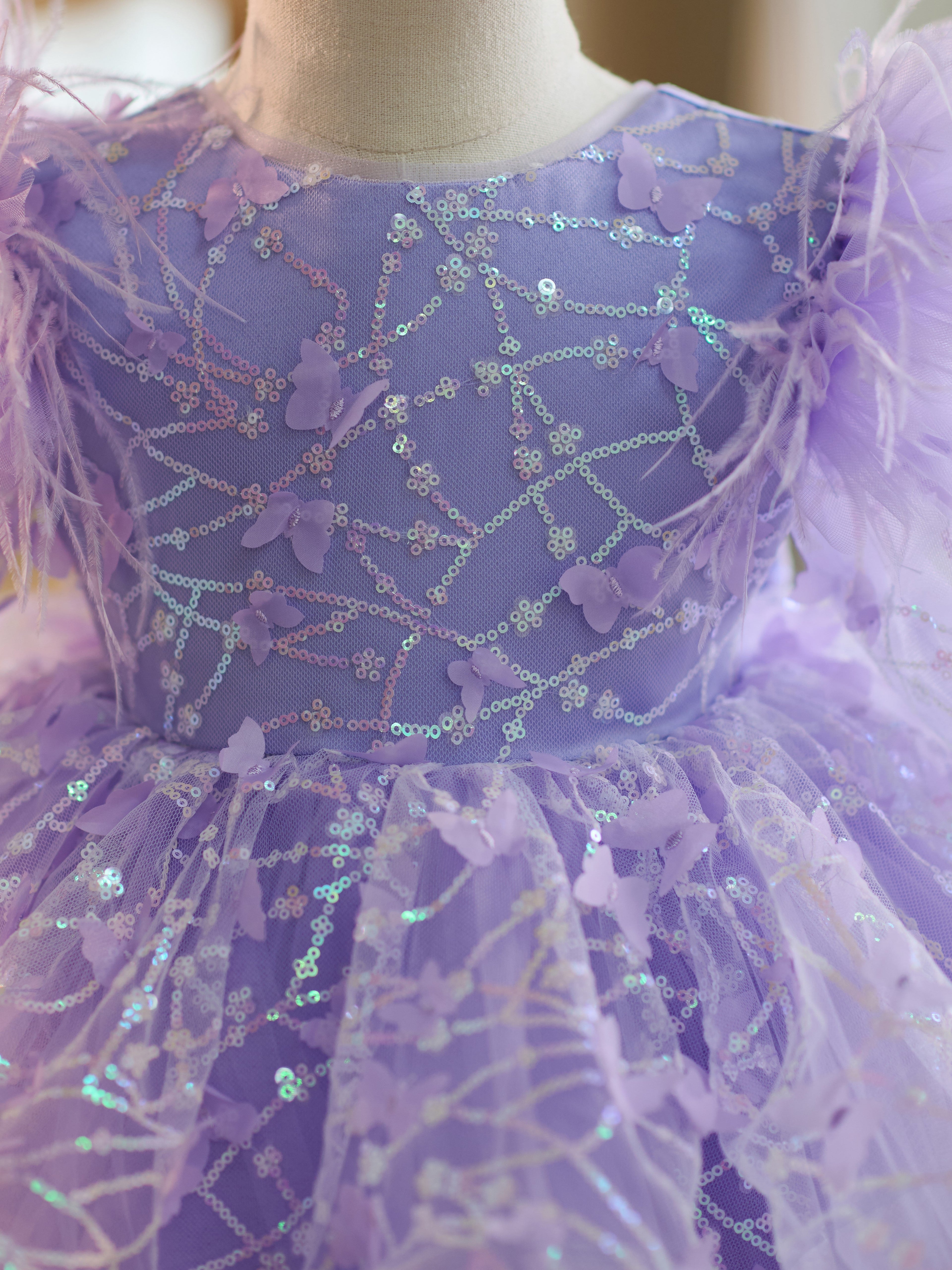 Vestido de tul con lentejuelas hasta la rodilla para bebé niña 