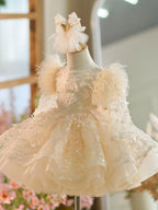 Vestido de tul con lentejuelas hasta la rodilla para bebé niña 