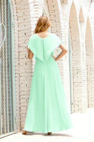 Vestido Baoleely para la madre de la novia, talla grande, escote en V, largo hasta el suelo, formal, para invitada de boda 28020